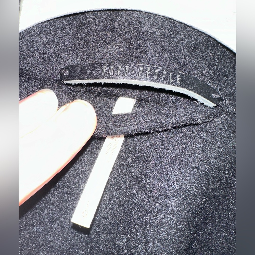 Free People Black Pea Coat Timeless Structured Elegance - Picture 9 of 9